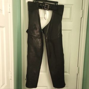 Men's Leather Riding Chaps Size XL